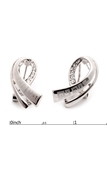 Picture of Beautiful Shaped Laser Platinum Plated Earrings