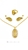 Picture of Latest Cubic Zirconia Brass 3 Pieces Jewelry Sets
