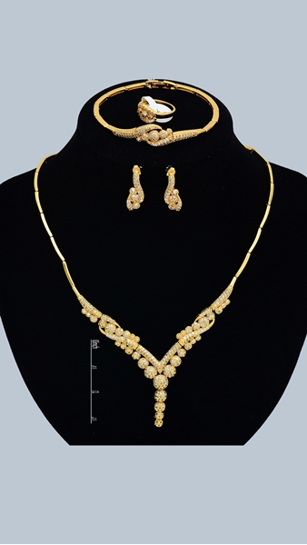 Picture of Healthy Irregular Gold Plated 4 Pieces Jewelry Sets