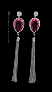 Show details for Exquisite Tassels Platinum Plated Drop & Dangle