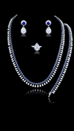 Picture of First-Rate  Luxury Platinum Plated 2 Pieces Jewelry Sets