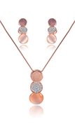 Picture of Excellent Quality  Concise Rose Gold Plated 2 Pieces Jewelry Sets