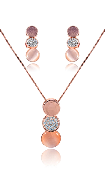 Picture of Excellent Quality  Concise Rose Gold Plated 2 Pieces Jewelry Sets