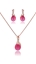 Show details for Beauteous Classic Rose Gold Plated 2 Pieces Jewelry Sets