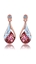 Show details for Unique Big Rose Gold Plated Drop & Dangle