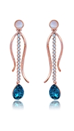 Picture of Efficiency In  Rose Gold Plated Classic Drop & Dangle