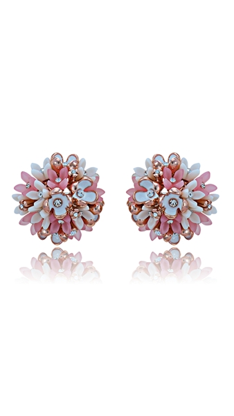 Picture of Noble Designed Big Floral Stud 