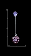Picture of Superior Quality Zinc-Alloy Platinum Plated Drop & Dangle