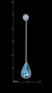 Picture of Customized Sea Blue Zinc-Alloy Drop & Dangle