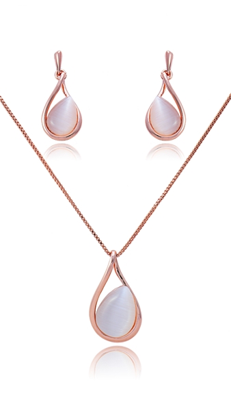 Picture of Top-A Small Opal (Imitation) 2 Pieces Jewelry Sets