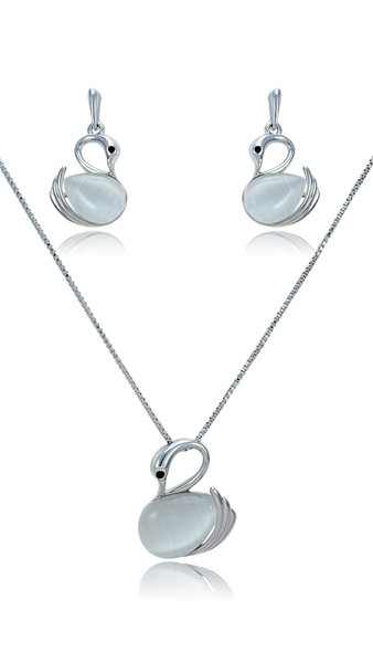 Picture of Odm Swan Small 2 Pieces Jewelry Sets