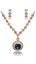 Show details for Vanguard Design For Rose Gold Plated Crystal 2 Pieces Jewelry Sets