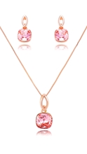 Show details for Original Design Classic Rose Gold Plated 2 Pieces Jewelry Sets
