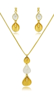 Picture of Efficiency In  Zinc-Alloy Gold Plated 2 Pieces Jewelry Sets