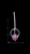 Picture of Modern Single Stone Pink Drop & Dangle