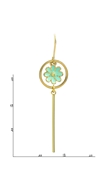 Picture of Modern Enamel Gold Plated Drop & Dangle