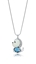 Show details for Beautiful Platinum Plated Dark Blue Long Chain>20 Inches