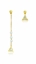 Show details for Touching And Cute Cubic Zirconia Gold Plated Drop & Dangle