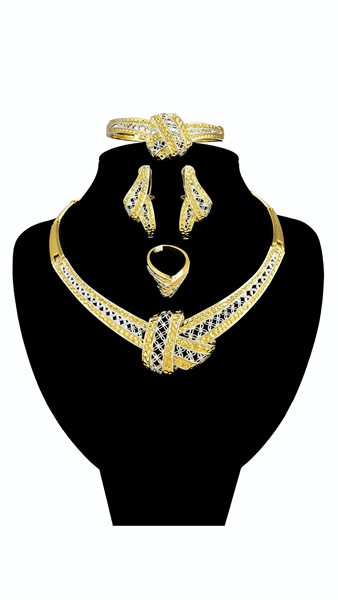 Picture of Touching And Cute African Style Multi-Tone Plated 4 Pieces Jewelry Sets