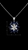 Picture of Online Wholesale Dark Blue Cubic Zirconia 2 Pieces Jewelry Sets