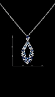 Picture of Attractive Brass Cubic Zirconia 2 Pieces Jewelry Sets