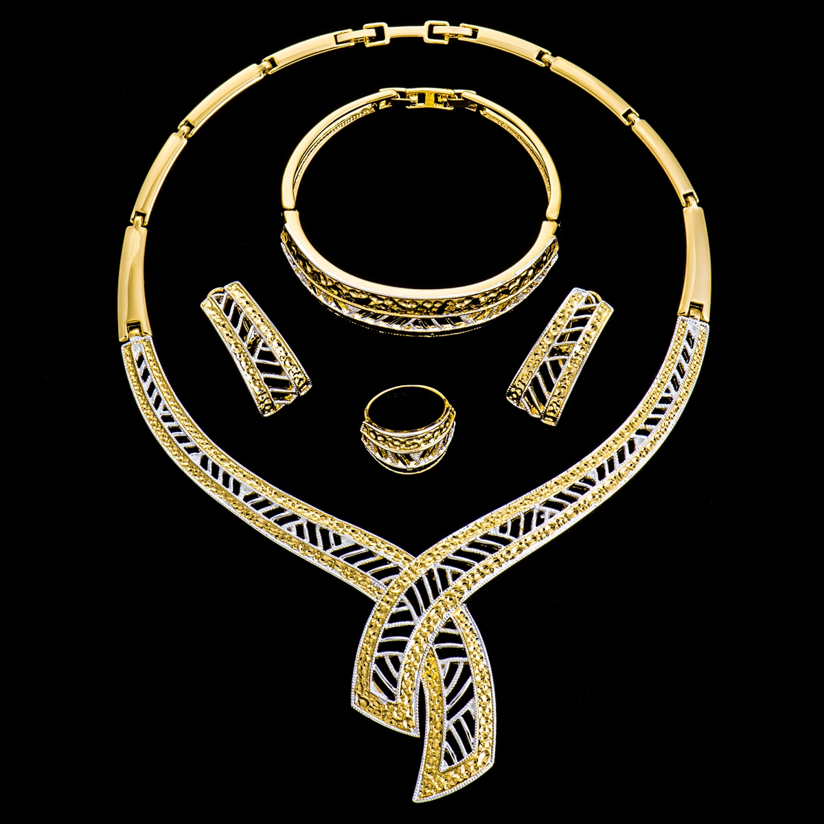 Low Rate Daily Gold Plated 4 Pieces Jewelry Sets