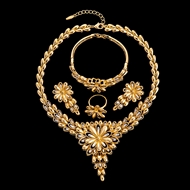 Picture of High Profitable African Style Daily 4 Pieces Jewelry Sets
