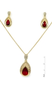 Picture of The Biggest Stock For  Red Crystal 2 Pieces Jewelry Sets