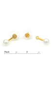 Picture of Sparkling Japan Korea Gold Plated Earrings