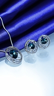 Picture of First Class Platinum Plated Small 2 Pieces Jewelry Sets