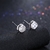 Picture of Charming White Platinum Plated Stud 