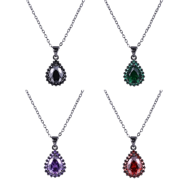 Picture of The Best Price Green Gunmetel Plated Necklaces & Pendants