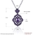 Picture of Delicate Curvy Purple Gunmetel Plated Necklaces & Pendants