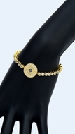 Picture of Flexible Designed Brass Gold Plated Bracelets