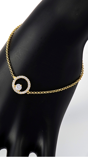 Picture of Best-Selling Gold Plated Cubic Zirconia Bracelets