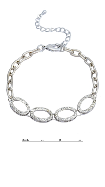 Picture of Touching And Meaningful Hoop Rhinestone Bracelets