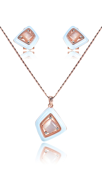 Picture of Superior Rose Gold Plated Zinc-Alloy 2 Pieces Jewelry Sets