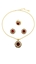 Show details for Customized  Enamel Gold Plated 3 Pieces Jewelry Sets