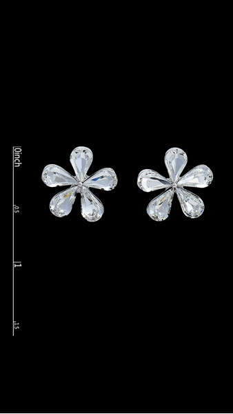 Picture of Hot Selling Floral Platinum Plated Stud 