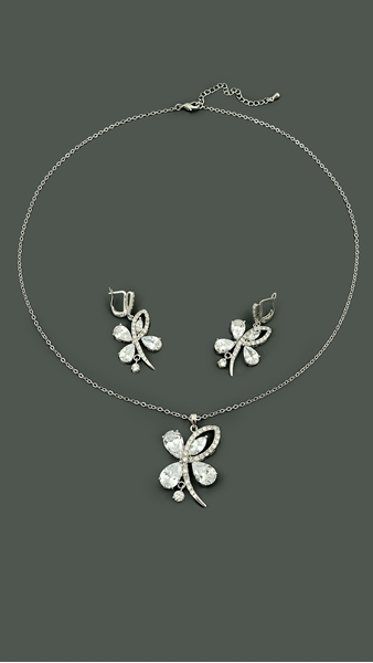 Picture of Comely Wedding & Bridal Floral 2 Pieces Jewelry Sets