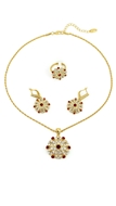Picture of Unique And Creative Middle Eastern Floral 3 Pieces Jewelry Sets