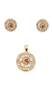 Picture of Lovely And Touching Colourful Cubic Zirconia 2 Pieces Jewelry Sets