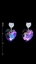 Show details for Innovative And Creative Swarovski Element Valentine's Day Stud 