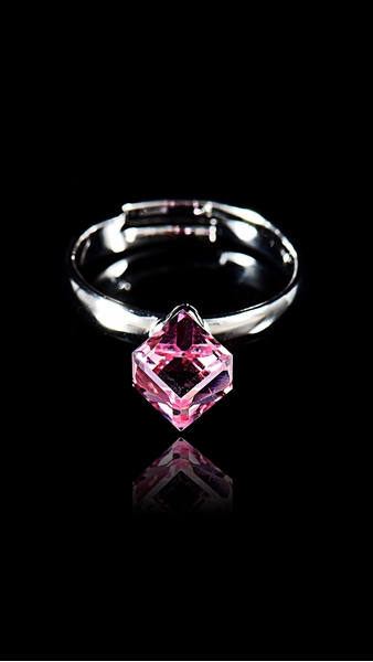 Picture of Cheapest Single Stone Pink Fashion Rings