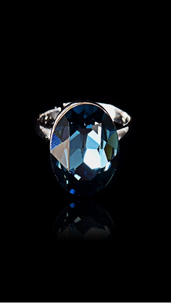 Picture of Popular Design Single Stone Swarovski Element Fashion Rings