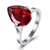 Picture of Attractive And Elegant Red Platinum Plated Fashion Rings