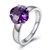 Picture of Fabulous Platinum Plated Stainless Steel Fashion Rings
