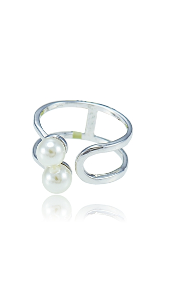 Picture of The Best Discount Platinum Plated Venetian Pearl Fashion Rings