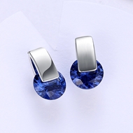 Picture of Trendiest Styled White Champagne Gold Plated Huggies Earrings