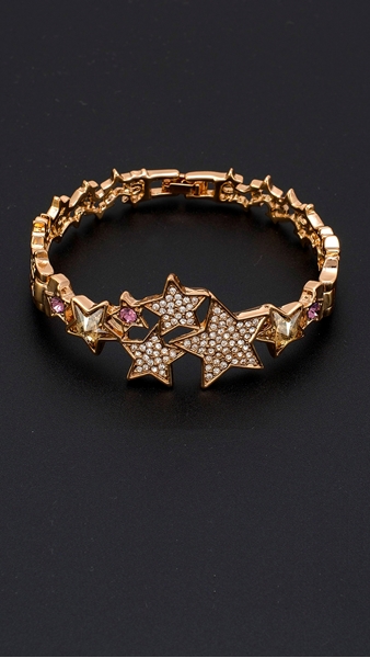 Picture of The Youthful And Fresh Style Of Star Swarovski Element Bangles